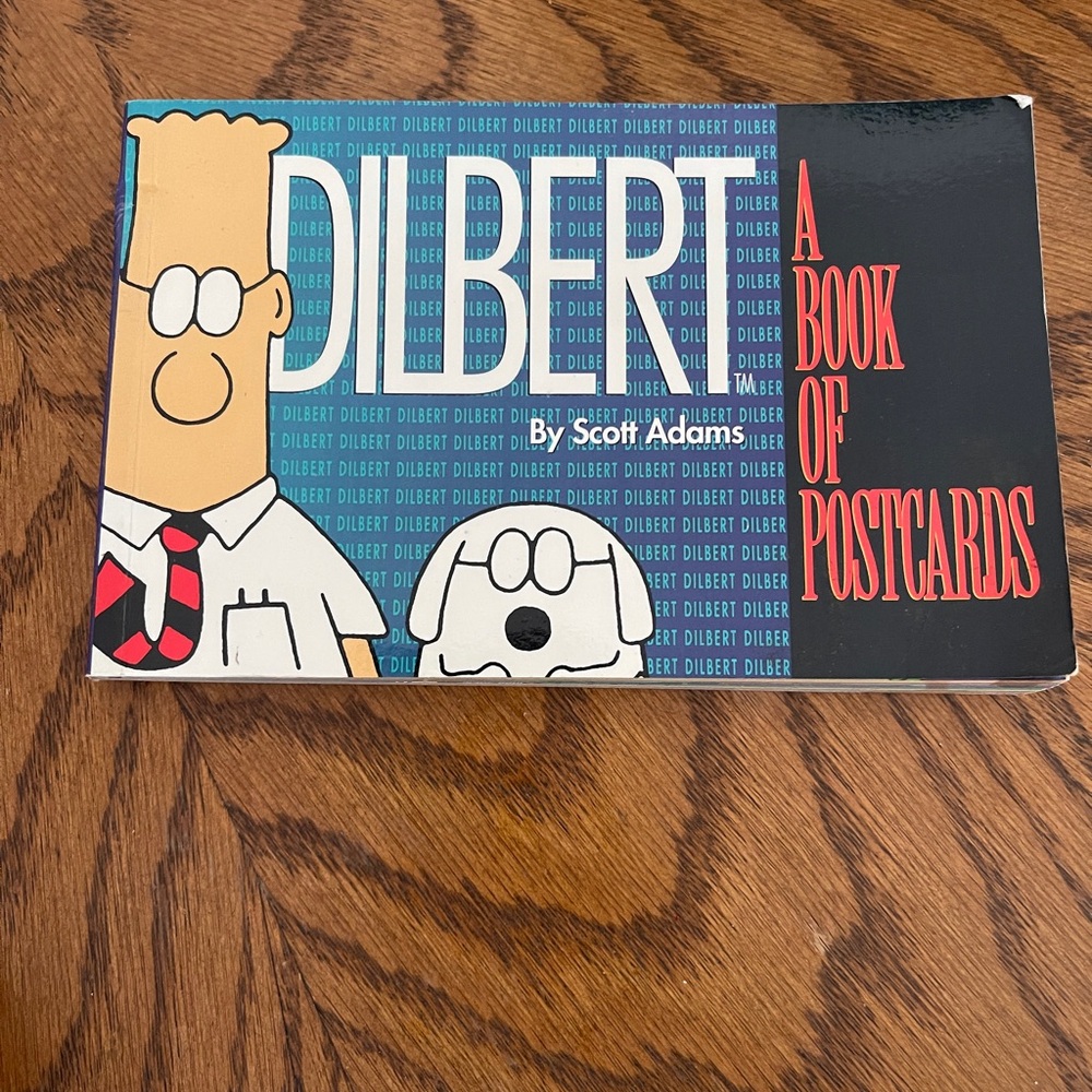 A Book of Postcards by Scott Adams - Black, Blue, White